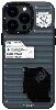 Apple iPhone 15 Pro Kılıf Şeffaf Renkli Tasarım YoungKit Fluorite Serisi Kapak - Siyah