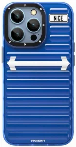 Apple iPhone 15 Pro Max Kılıf YoungKit Luggage FireFly Serisi Kapak - Mavi