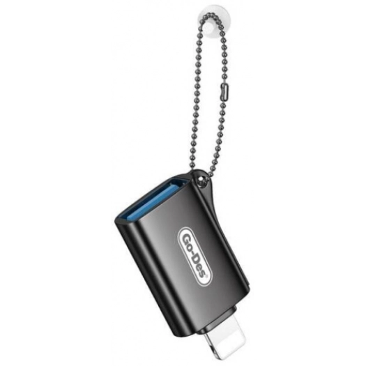 Go Des GD-CT066 USB-A to Lightning OTG Adaptör Çevirici - Siyah