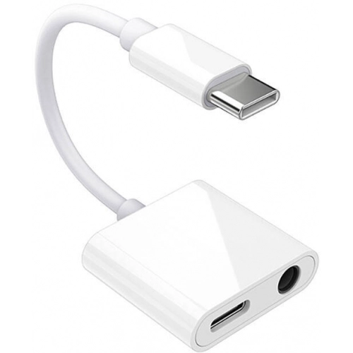 Recci RDS-A02 Type-C 2in1 Şarj ve Ses Adaptörü - Beyaz