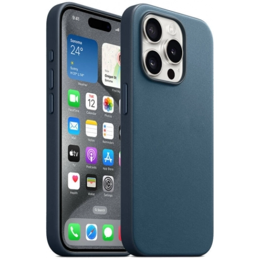 Apple iPhone 15 Pro Max Kılıf Zore Mikro Fiber Optimal Kapak - Mavi