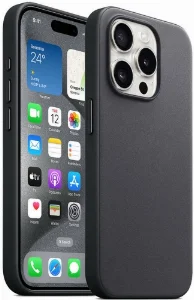 Apple iPhone 15 Pro Max Kılıf Zore Mikro Fiber Optimal Kapak - Siyah