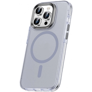 Apple iPhone 15 Pro Kılıf Airbagli Magsafe Wireless Şarj Özellikli Zore Klaptika Kapak - Gri