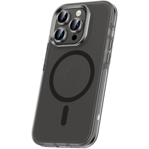 Apple iPhone 15 Pro Kılıf Airbagli Magsafe Wireless Şarj Özellikli Zore Klaptika Kapak - Siyah