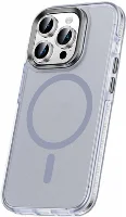 Apple iPhone 15 Pro Max Kılıf Airbagli Magsafe Wireless Şarj Özellikli Zore Klaptika Kapak - Gri