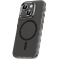 Apple iPhone 15 Kılıf Airbagli Magsafe Wireless Şarj Özellikli Zore Klaptika Kapak - Siyah
