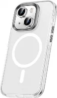 Apple iPhone 15 Plus Kılıf Airbagli Magsafe Wireless Şarj Özellikli Zore Klaptika Kapak - Şeffaf