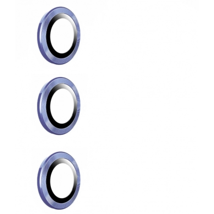 Samsung Galaxy S23 FE Kamera Lens Koruyucu Cam Filmi - Mavi Açık