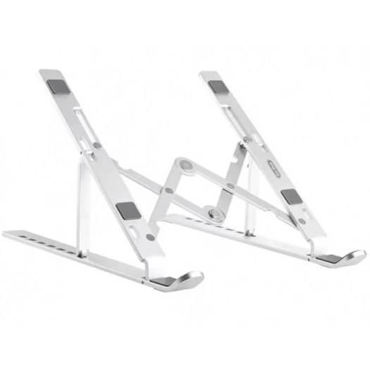 Go Des GD-HD883 Çok Fonksiyonlu 7 Kademeli Ayarlanabilir Dizüstü Laptop Standı - Gümüş