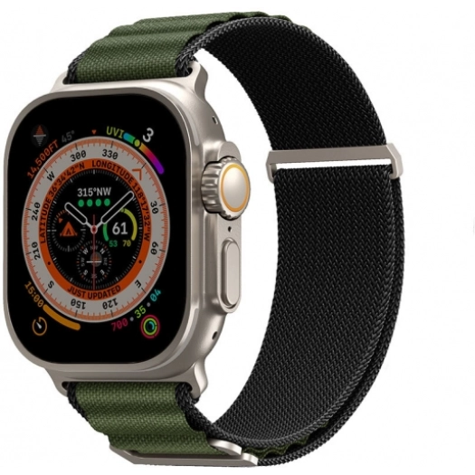 Apple Watch Ultra 49mm SkinArma Kobu Hasır Kordon - Olive