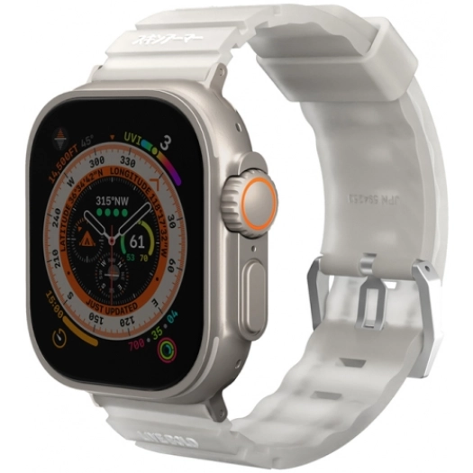 Apple Watch 42mm SkinArma New Shokku Silikon Kordon - Beyaz