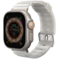 Apple Watch 7 45mm SkinArma New Shokku Silikon Kordon - Beyaz