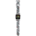 Apple Watch 40mm Hello Kitty Orjinal Lisanslı Etiket Graffiti Silikon Kordon - Krem