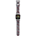 Apple Watch 41mm Hello Kitty Orjinal Lisanslı Fiyonklar & Çizgiler Silikon Kordon - Siyah