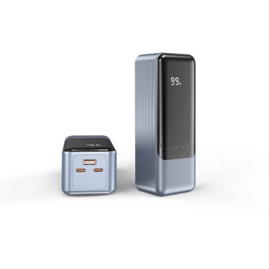 Wiwu Wi-P010 Tank Serisi LED Ekranlı Taşınabilir Powerbank 27000mAh 145W - Gri