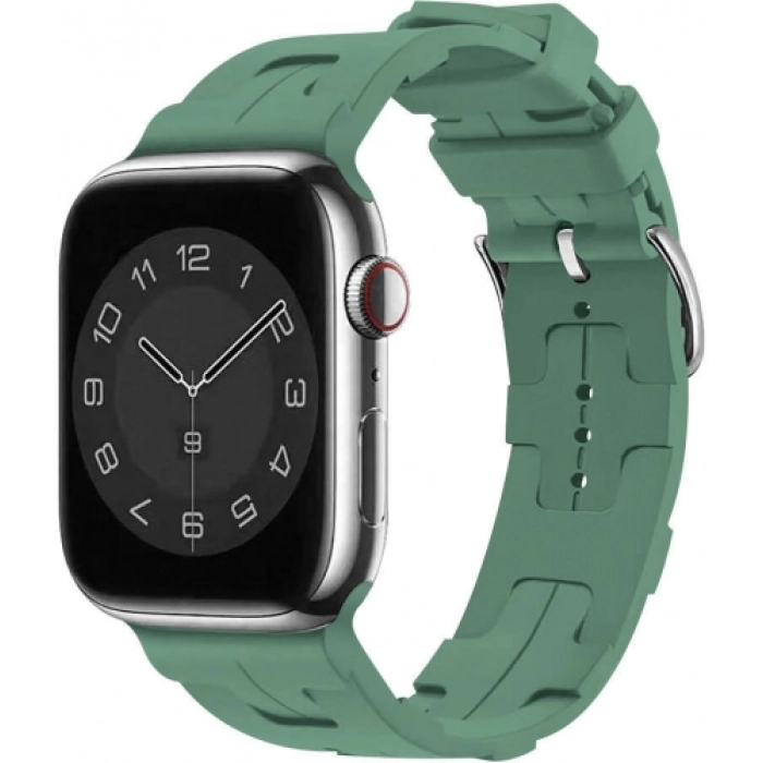 Apple Watch 44mm KRD-92 Silikon Kordon - Petrol Yeşil