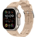 Apple Watch Ultra 49mm KRD-92 Silikon Kordon - Kahve Açık