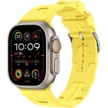 Apple Watch Ultra 49mm KRD-92 Silikon Kordon - Sarı