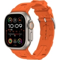 Apple Watch Ultra 49mm KRD-92 Silikon Kordon - Turuncu