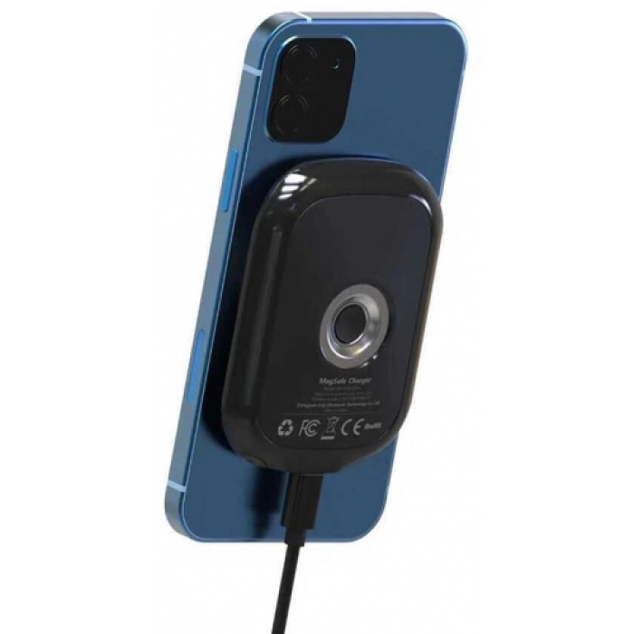 Vokamo WRL-01 Mıknatıslı Kablosuz Şarj Araç Telefon Tutucu - Siyah