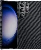 Samsung Galaxy S24 Ultra Kılıf Magsafe Özellikli Karbon Fiber Benks Essential ArmorAir 600D Kevlar Kapak - Siyah