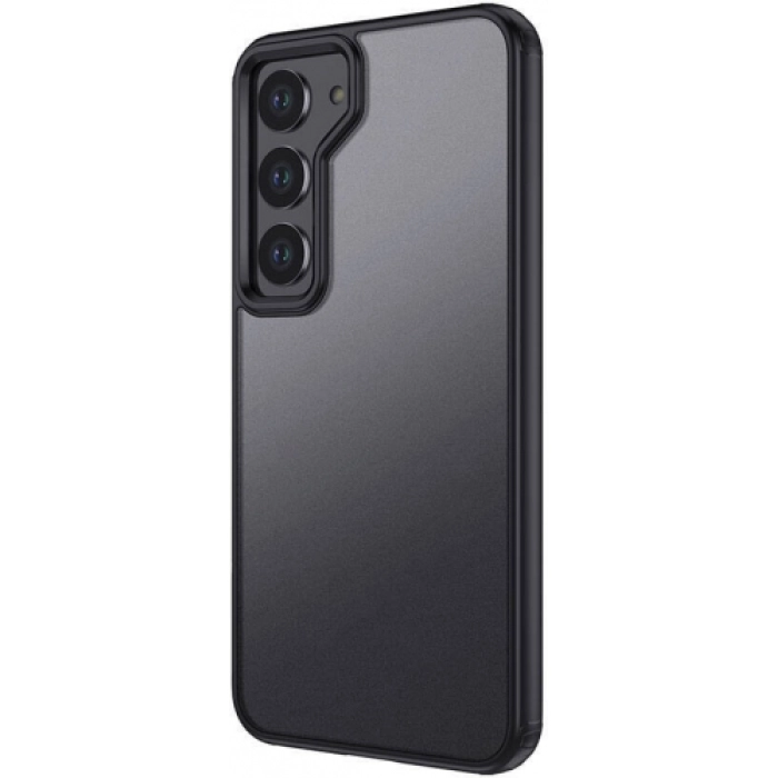 Samsung Galaxy S24 Plus Kılıf Volks Serisi Kenarları Silikon Arkası Şeffaf Sert Kapak - Siyah