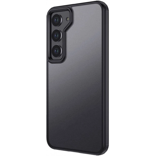 Samsung Galaxy S24 Kılıf Volks Serisi Kenarları Silikon Arkası Şeffaf Sert Kapak - Siyah