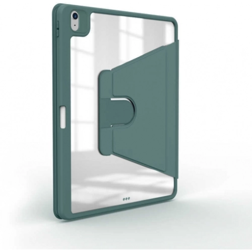 Apple iPad Air 11 2024 Kılıf Zore Nayn Dönebilen Standlı Kılıf - Koyu Yeşil