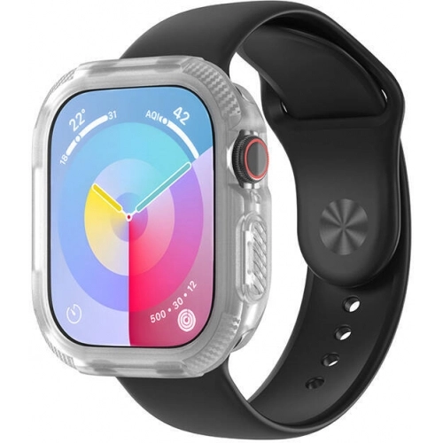 Apple Watch 10 42mm Silikon TPU Kasa Koruyucu Zore Watch Gard 17 - Şeffaf