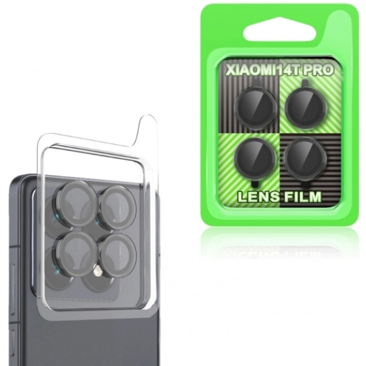 Xiaomi 14T Pro Zore CL-07 Kamera Lens Koruyucu - Siyah