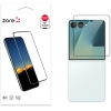 Samsung Galaxy Z Flip 7 Kırılmaz Cam Tam Kapatan Kenarları Kırılmaya Dayanıklı Cam Ekran Koruyucu - Şeffaf