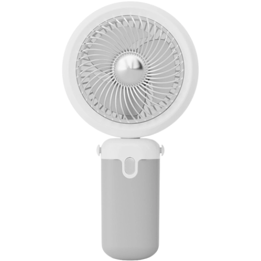 Zore YS-2503 Katlanabilir Askılıklı Portatif Mini Vantilatör Soğutucu El Fanı - Gri