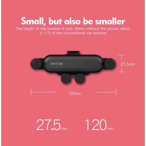 Ahtapot Otomatik Kavramalı Araç İçi Telefon Tutucu - Siyah