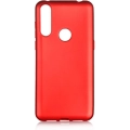 Alcatel 1s (2020) Kılıf İnce Soft Mat Renkli Esnek Silikon Kapak - Kırmızı