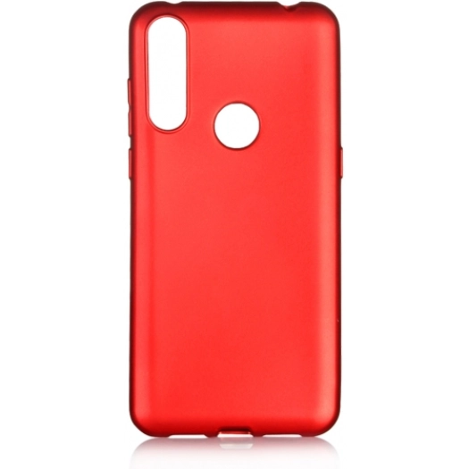 Alcatel 1s (2020) Kılıf İnce Soft Mat Renkli Esnek Silikon Kapak - Kırmızı