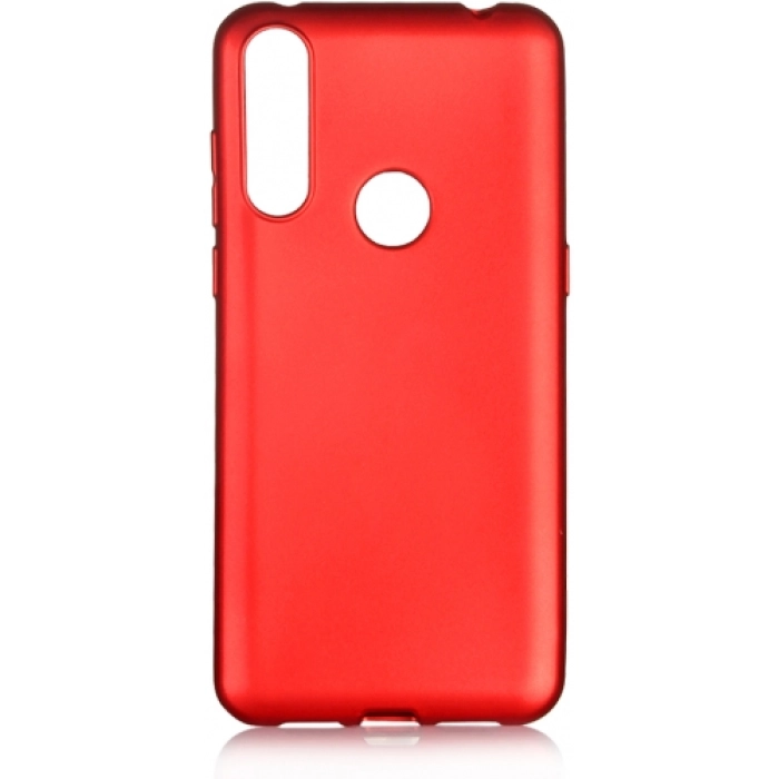 Alcatel 1s (2020) Kılıf İnce Soft Mat Renkli Esnek Silikon Kapak - Kırmızı