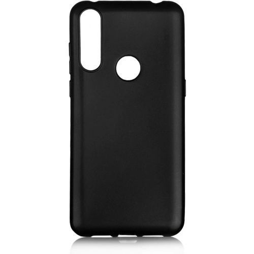 Alcatel 1s (2020) Kılıf İnce Soft Mat Renkli Esnek Silikon Kapak - Siyah