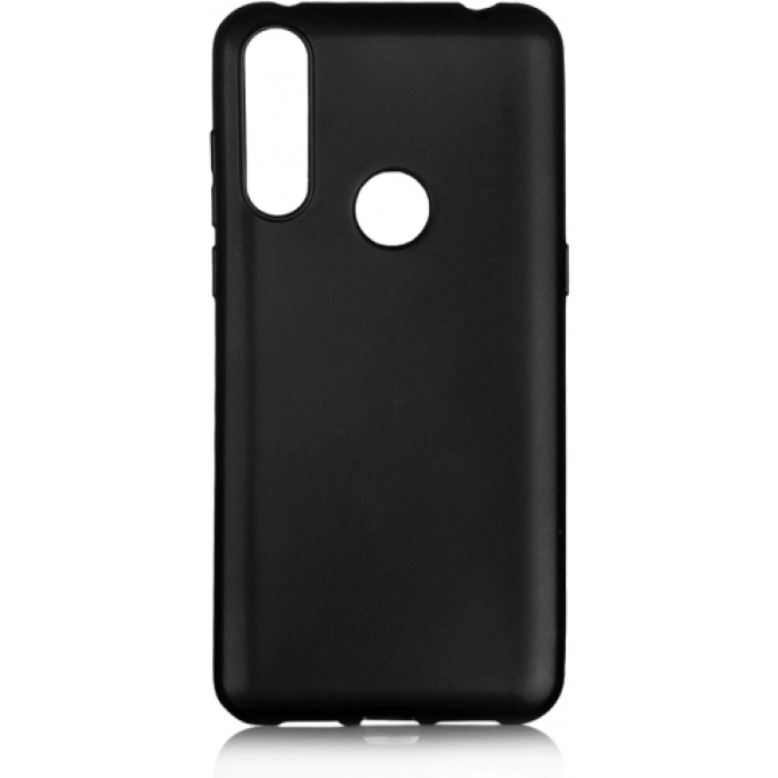 Alcatel 1s (2020) Kılıf İnce Soft Mat Renkli Esnek Silikon Kapak - Siyah