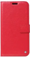 Alcatel 1s (2020) Kılıf Standlı Kartlıklı Cüzdanlı Kapaklı - Kırmızı