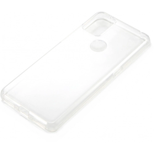 Alcatel 3x (2020) Kılıf Kamera Korumalı Esnek Silikon Kapak - Şeffaf