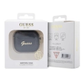Apple Airpods 3. Nesil Kılıf GUESS Glitter 4G Charm Kapak - Gold