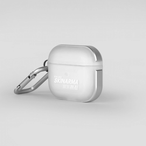 Apple Airpods 3. Nesil Kılıf SkinArma Transparan Mat Tasarım Kinzoku Kılıf - Siyah