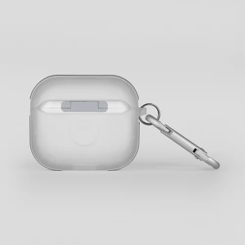 Apple Airpods 3. Nesil Kılıf SkinArma Transparan Mat Tasarım Kinzoku Kılıf - Beyaz