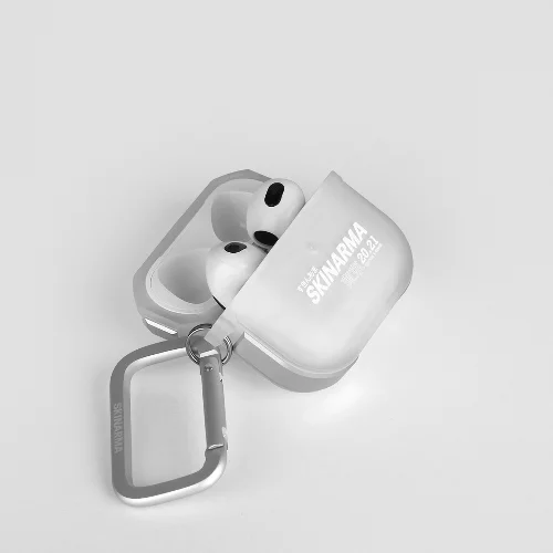 Apple Airpods 3. Nesil Kılıf SkinArma Transparan Mat Tasarım Kinzoku Kılıf - Beyaz