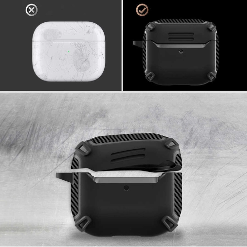 Apple Airpods 3. Nesil Kılıf Zore Airbag 26 Silikon - Kırmızı