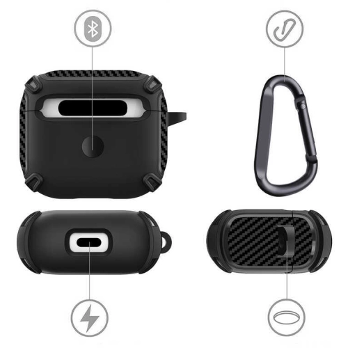 Apple Airpods 3. Nesil Kılıf Zore Airbag 26 Silikon - Koyu Yeşil