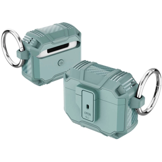 Apple Airpods 3. Nesil Kılıf Zore Airbag 27 Silikon - Yeşil