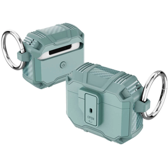 Apple Airpods 3. Nesil Kılıf Zore Airbag 27 Silikon - Yeşil