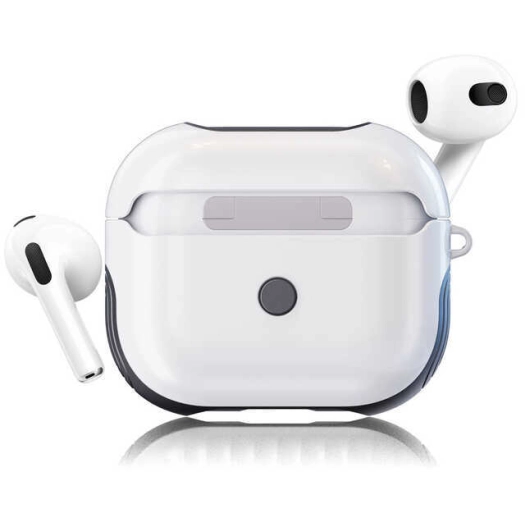 Apple Airpods 3. Nesil Kılıf Zore Shockproof Silikon - Beyaz