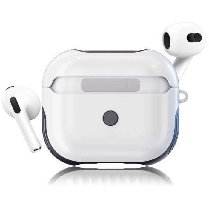 Apple Airpods 3. Nesil Kılıf Zore Shockproof Silikon - Beyaz